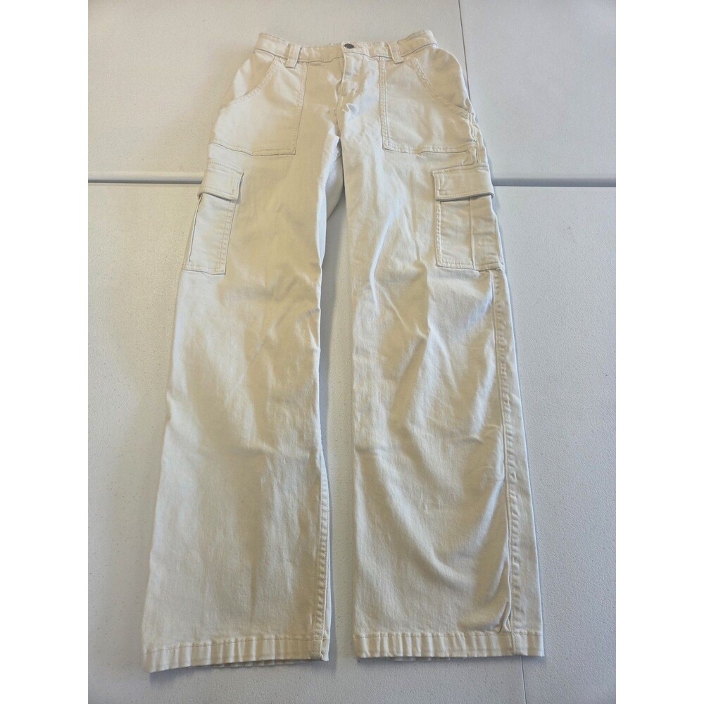 Hollister Cargo High Rise Utility Dad Pants Size 1 Khaki Beige Gorpcore Painter